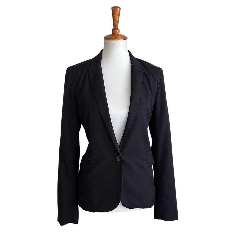 Kut From The Kloth Black Relaxed Blazer Pink Stripe Lining